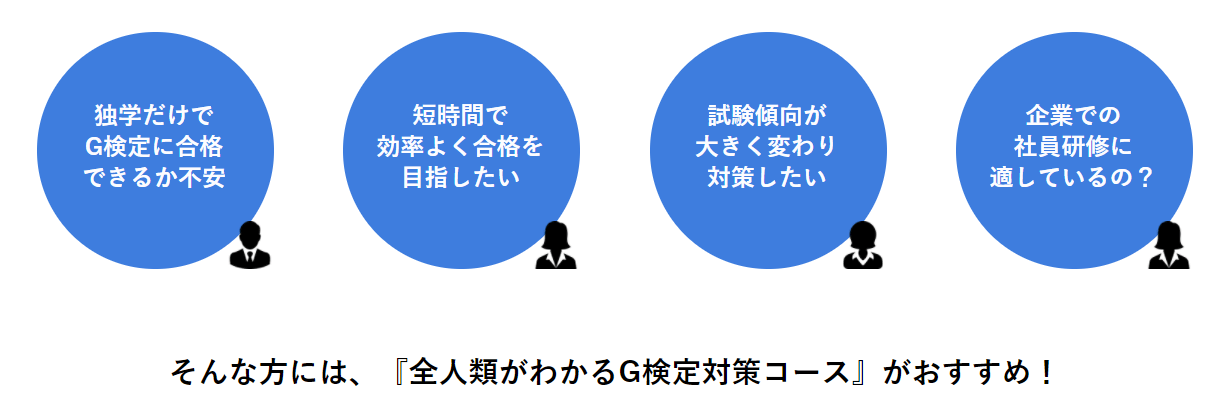 Avilenの全人類がわかるG検定対策コースの特徴